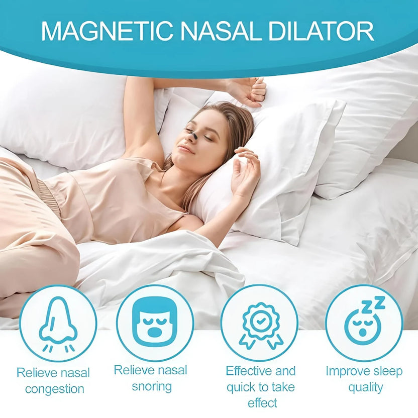 Advanced Breathing Nasal Strip Starter Kit – Anti-Snoring Solution & Nasal Congestion Relief for Deep Sleep & Sports (Pack of 1)